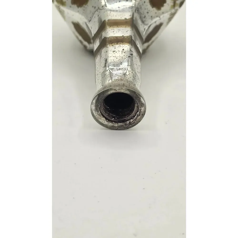 Vintage Mercury Glass Etched Decanter